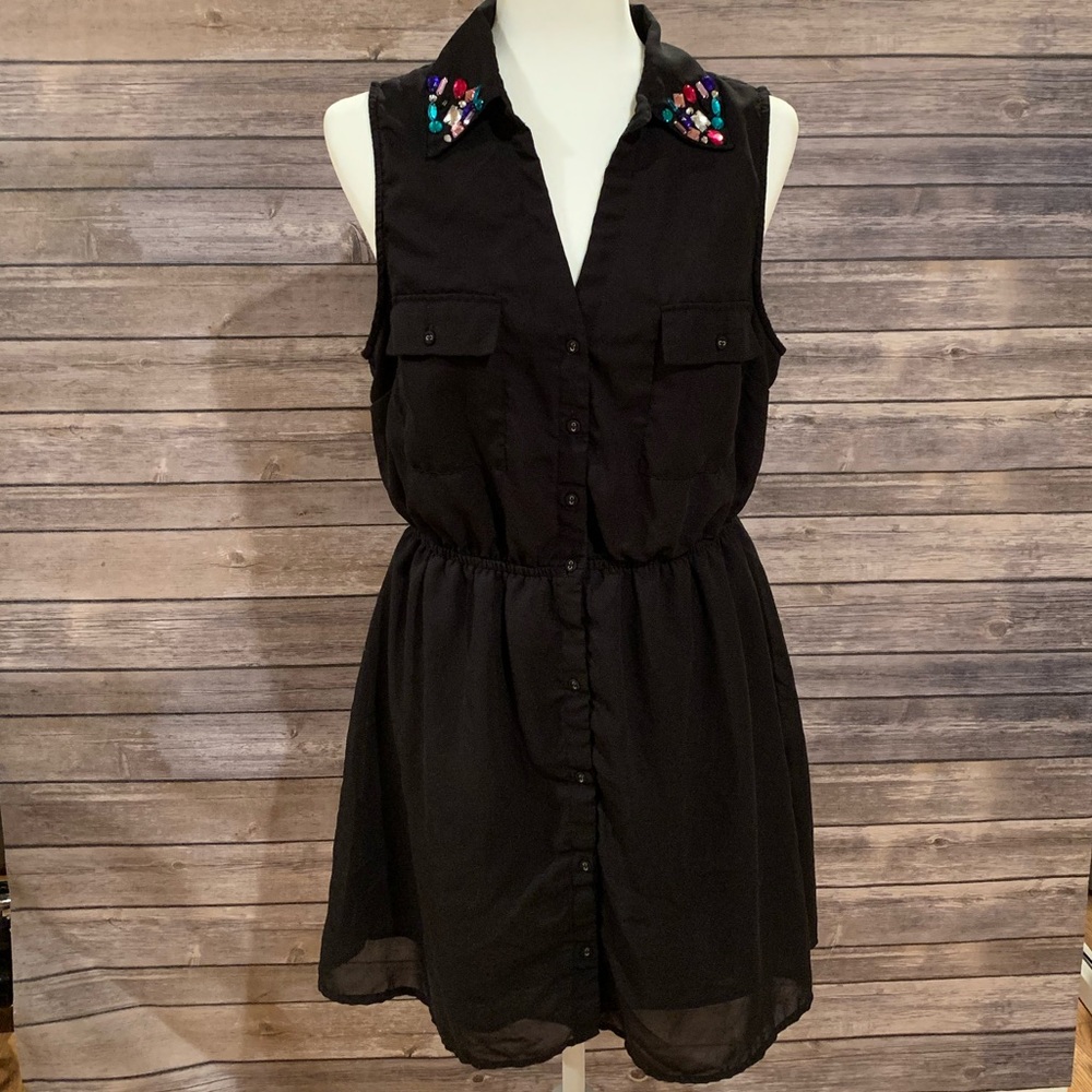 Rue21 black V-Neck sleeveless dress size XL